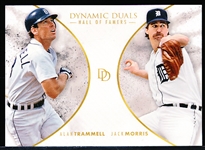 2018 Topps On-Demand Bsbl. “Dynamic Duals HOFers”- #HOF1 A. Trammell/J. Morris