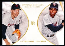 2018 Topps On-Demand Bsbl. “Dynamic Duals HOFers”- #HOF3 B. Blyleven/R. Carew