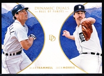 2018 Topps On-Demand Bsbl. “Dynamic Duals HOFers Blue”- #HOF1A A. Trammell/J. Morris