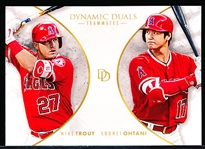 2018 Topps On-Demand Bsbl. “Dynamic Duals Teammates” #T1 M. Trout/S. Ohtani
