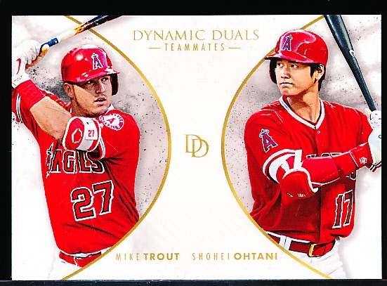 2018 Topps On-Demand Bsbl. “Dynamic Duals Teammates” #T1 M. Trout/S. Ohtani