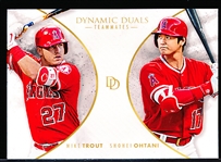 2018 Topps On-Demand Bsbl. “Dynamic Duals Teammates” #T1 M. Trout/S. Ohtani
