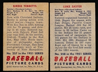 1951 Bowman Baseball Hi#’s- 2 Diff Cleveland Indians