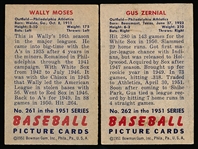 1951 Bowman Baseball Hi#’s- 2 Diff Phila A’s