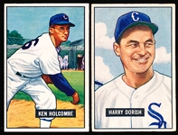 1951 Bowman Baseball Hi#’s- 2 Diff Chicago White Sox
