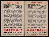 1951 Bowman Baseball Hi#’s- 2 Diff Chicago White Sox