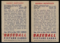 1951 Bowman Baseball Hi#’s- 2 Diff Pirates