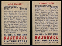 1951 Bowman Baseball Hi#’s- 2 Diff Detroit Tigers