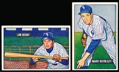 1951 Bowman Baseball Hi#- 2 Diff Chicago White Sox