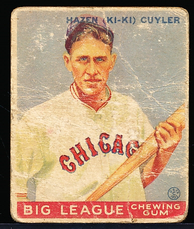 1933 Goudey Baseball- #23 Kiki Cuyler, Cubs
