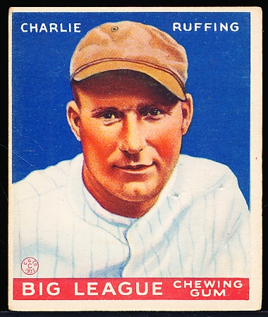 1933 Goudey Baseball- #56 Red Ruffing, Yankees