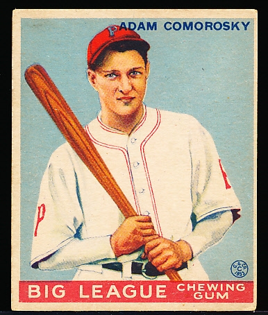 1933 Goudey Baseball- #77 Adam Comorosky, Pirates