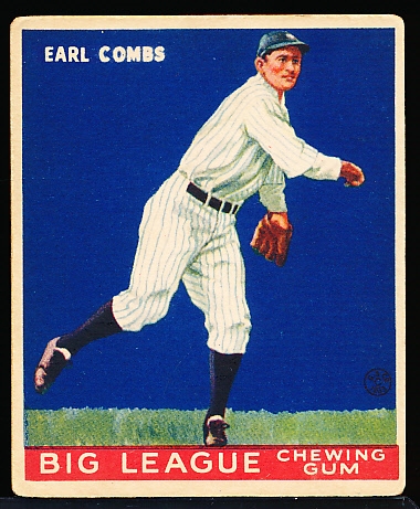 1933 Goudey Baseball- #103 Earle Combs, Yankees