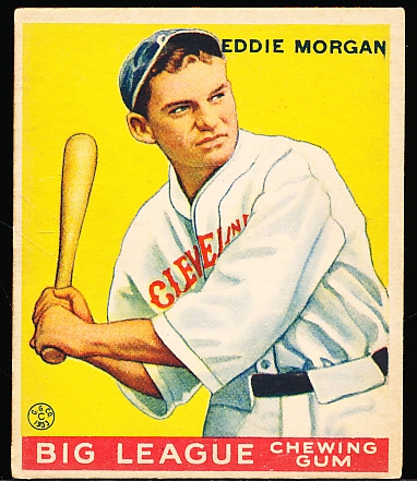 1933 Goudey Baseball- #116 Eddie Morgan, Cleveland