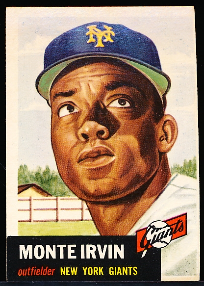 1953 Topps Baseball- #62 Monte Irvin, NY Giants