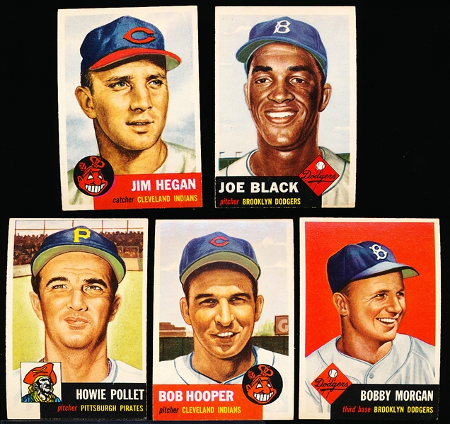 1953 Topps Baseball- 5 Diff