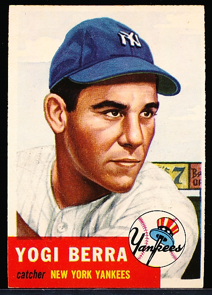 1953 Topps Baseball- #104 Yogi Berra, Yankees