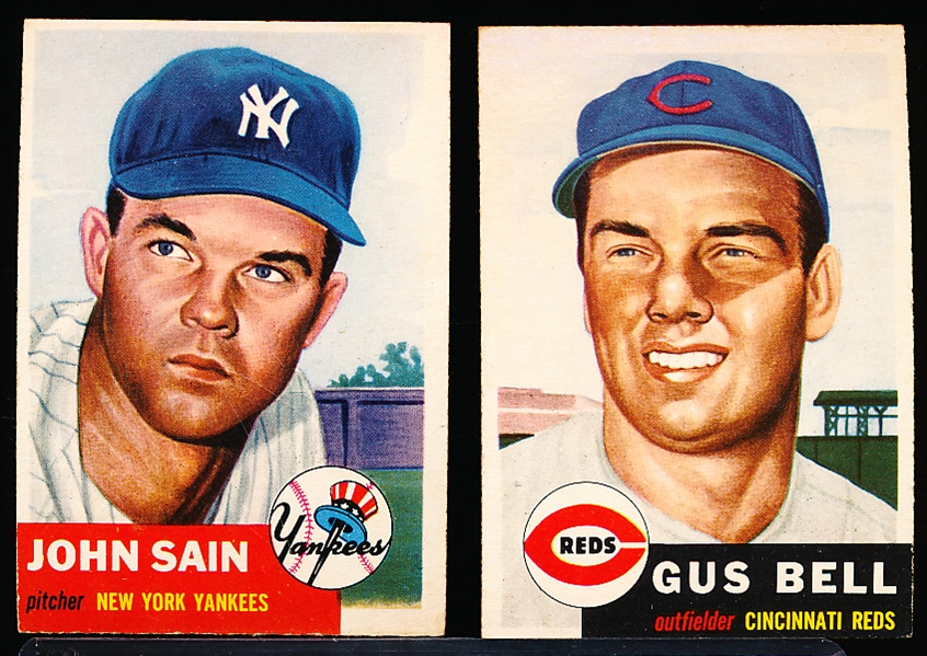 1953 Topps Baseball- 2 Diff