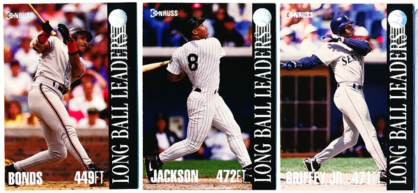 1994 Donruss Baseball- “Long Ball Leaders” Complete Insert Set of 10