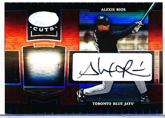 2004 Leaf Certified Cuts Baseball- #194 Alexis Rios AU, Blue Jays- #53/100