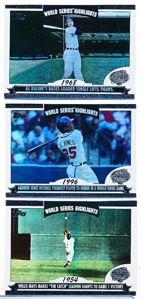 2004 Topps Baseball- “World Series Highlights” Complete Insert Set of 30
