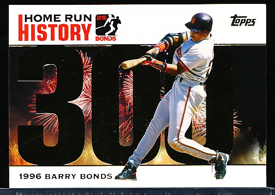 2005 Topps Baseball- “Bonds Home Run History” Insert- #BB300 Bonds