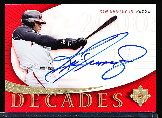 2005 Ultimate Baseball- “Signature Decades”- #SD-KG Ken Griffey Jr., Reds