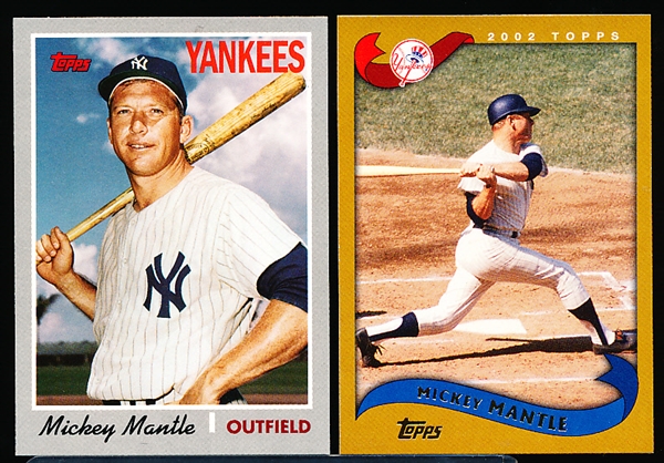 2006 Topps Baseball- “Wal-Mart” Inserts- 2 Diff. Mickey Mantle