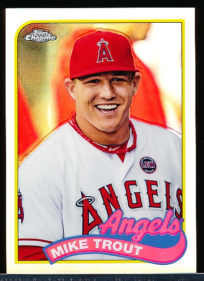2014 Topps Chrome Bsbl. “1989 Retro Refractor” #89TC-MT Mike Trout