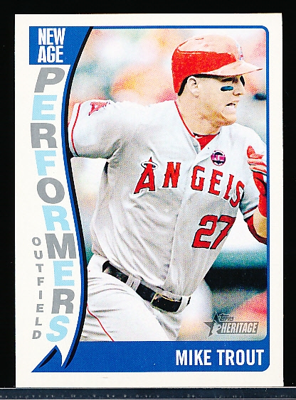 2014 Topps Heritage Bsbl. “New Age Performers” #NAP-MT Mike Trout