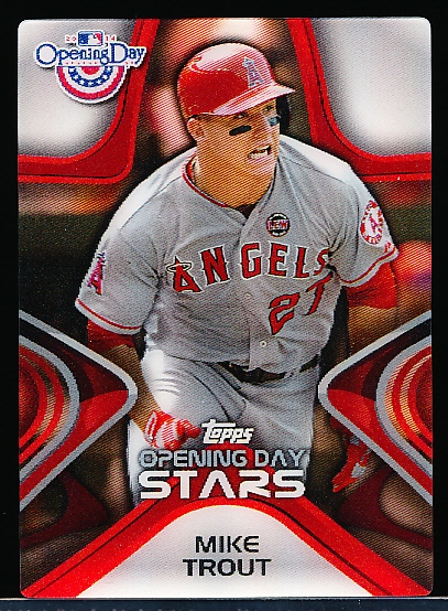 2014 Topps Opening Day Bsbl. “Opening Day Stars” #ODS-1 Mike Trout