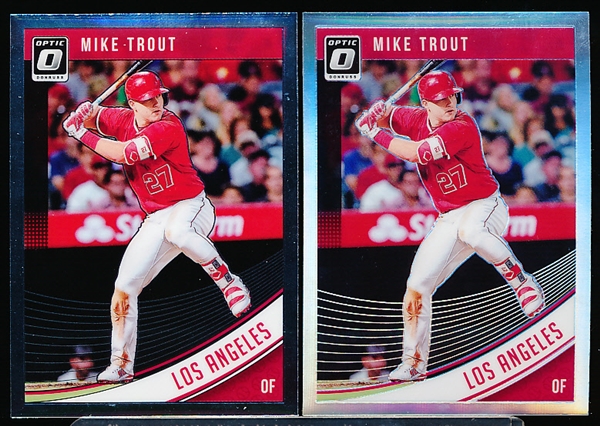 2018 Donruss Optic Bsbl. #121 Mike Trout- 2 Diff.