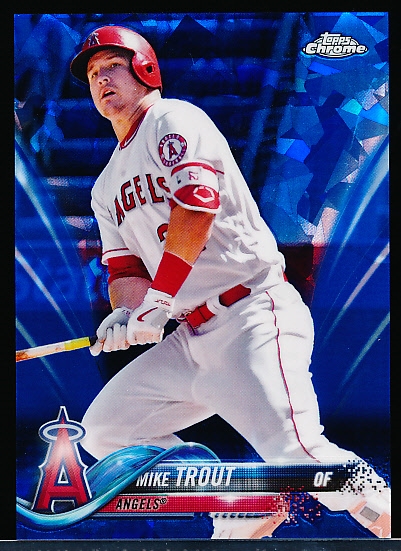 2018 Topps Chrome Bsbl. “Sapphire” #300 Mike Trout