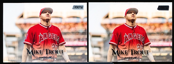2019 Stadium Club Bsbl.- 2 Diff. Mike Trout Cards
