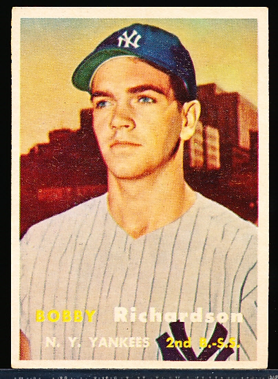 1957 Topps Baseball- #286 Bobby Richardson RC, Yankees