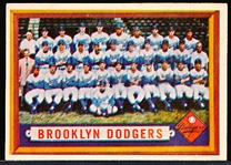1957 Topps Baseball- #324 Brooklyn Dodgers Team- Semi Hi#
