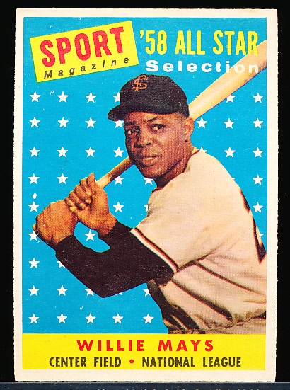 1958 Topps Baseball- #486 Willie Mays All Star