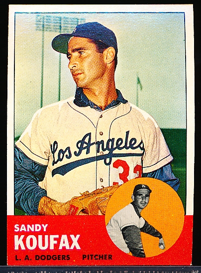 1963 Topps Baseball- #210 Sandy Koufax, Dodgers