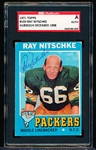 Autographed 1971 Topps Football- #133 Ray Nitschke, Packers- SGC Authentic Certified & Encapsulated