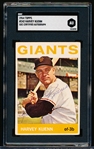 Autographed 1964 Topps Baseball- #242 Harvey Kuenn, Giants- SGC Certified & Encapsulated