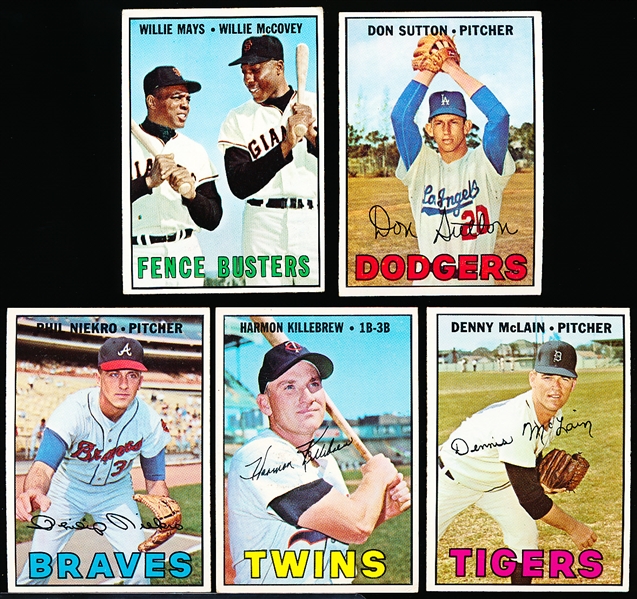1967 Topps Bb- 5 Diff