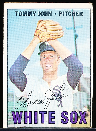 1967 Topps Bb- #609 Tommy John, White Sox- Hi#