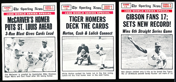 1969 Topps Bb- World Series Set of 8