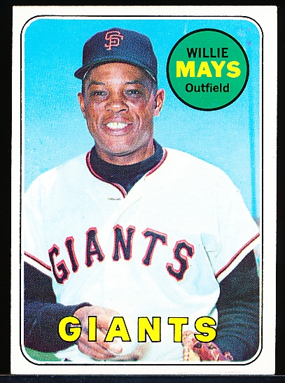 1969 Topps Bb – #190 Willie Mays, Giants