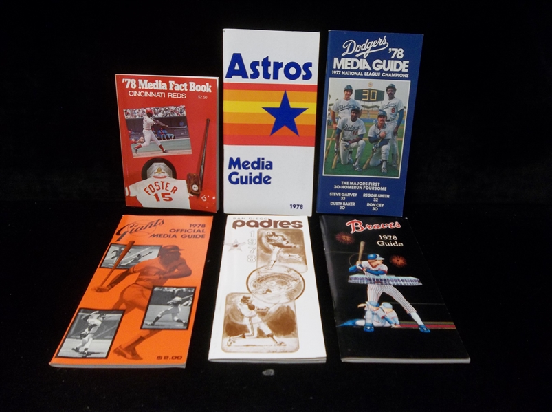 1978 National League Baseball Media Guides- 6 Diff