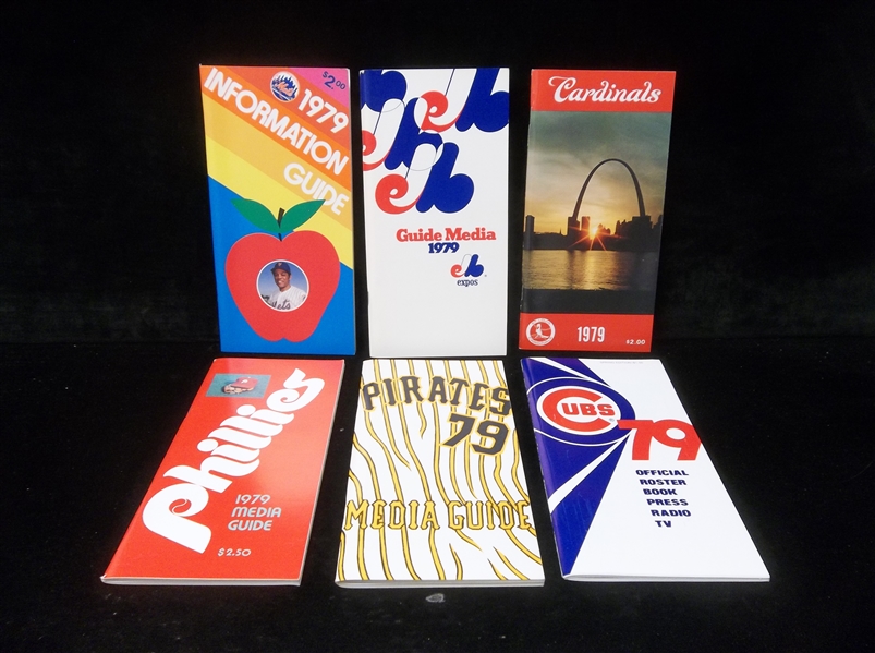 1979 National League Baseball Media Guides- 6 Diff