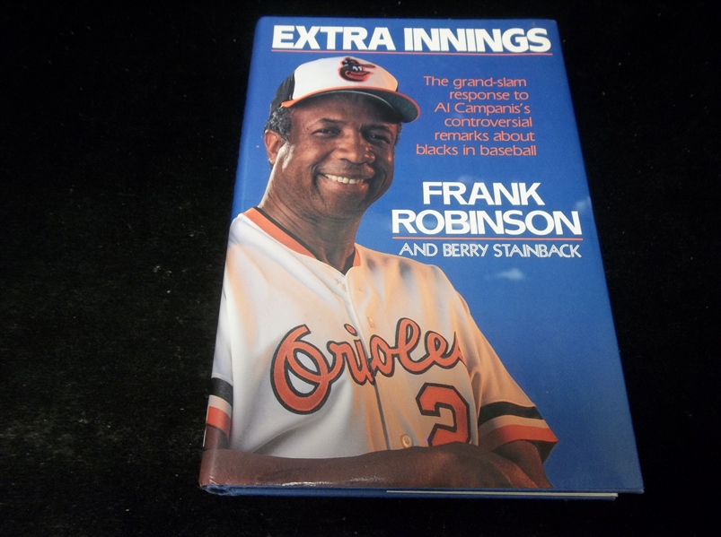 1988 Extra Innings by Frank Robinson & Berry Stainback- Signed by Robinson