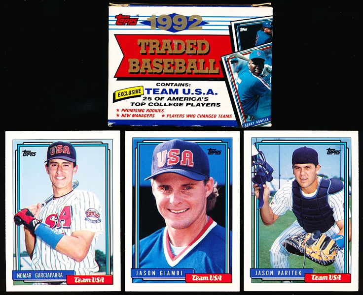 1992 Topps Traded Opened Factory Set of 132