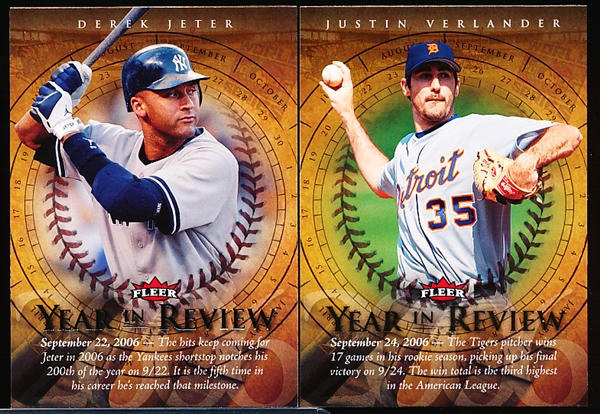 2007 Fleer Baseball- “Year in Review” Complete Insert Set of 20