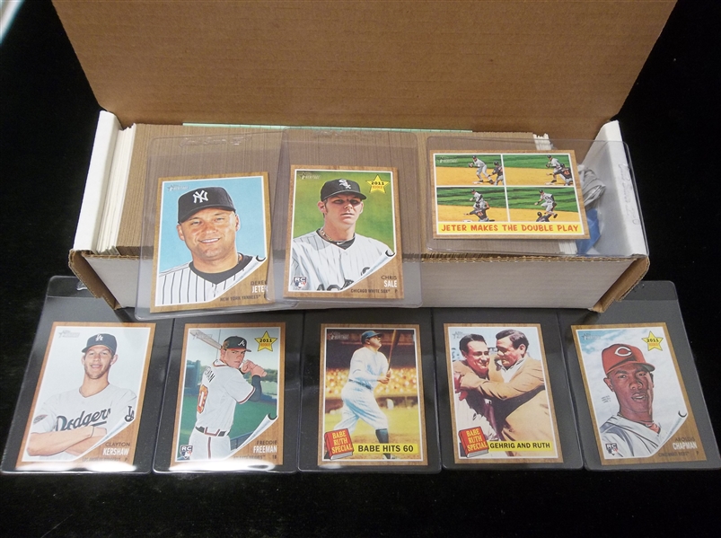 2011 Topps Heritage Baseball Near Complete Base (#1-425) Set- 401 of 425 Cards